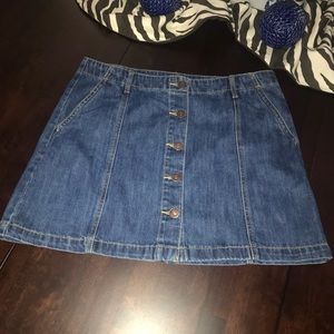 Denim mini skirt